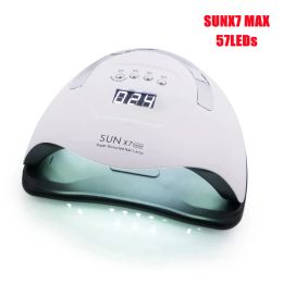 Blade 114W SUNX7 MAX UV LED LAMP NAIL DROYER VOOR ALLE GELS 57 LEDS DROGER LAMP Pools Sun Light Timer 10/30/60S voor nageldroger