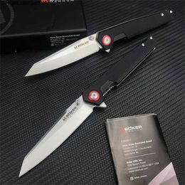 Blade Boker Zakmes Schuren 440B Blade G10 Handgrepen Outdoor Tactische Jacht EDC Combat Messen Uitstekende Snijgereedschappen 3300 15535 940