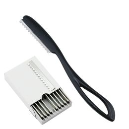 Les lames 1 rasoir plus mince 10 pièces Blades aimant à l'intérieur du coiffeur amincisseur Razor Safetdrening Razor Salon Coiffure Couper Couteau