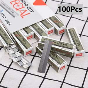 Blades 100pcs Trimeau de maquillage permanent Razor Micoblading Blades en acier inoxydable Couteau à tatouage jetable Brows Supplies