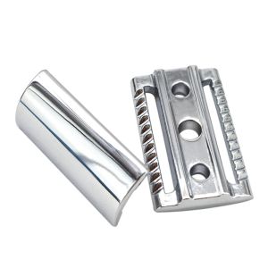 Blades dscosmétique Classic Double Edge Safety Razor Head with Chrome Color Zinc Alloy Raser Razor Head