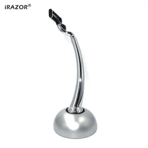 Blades Irazor Men's Face Razor Ensemble avec une poignée de rasage et un support de support d'OVNI poids lourd pour le cadeau de la fête des pères