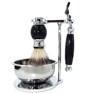 Blades Irazor Nieuwe aankomst Wet Scheerkit Veiligheid Razor Stainless Steel Stand Holder en Lather Mug Bowl For Men Christmas Gift Set