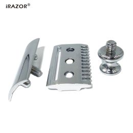 BLADES IRAZOR ALEA DE ZINC DE ZINCHA DOBLE CAZOR ABIERTA ABIERTA PARA PARA HOMBRES Beard Holra de afeitar húmedo Soporte de la cuchilla Reemplazo de bricolaje de bricolaje