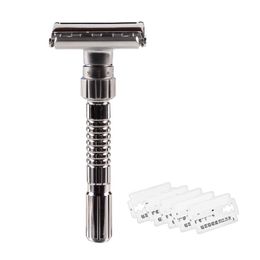 Blades Safety Razor Manual Razor voor mannen verstelbaar 19 Close Shaving Classic Double Edge Razor Blades 27rc