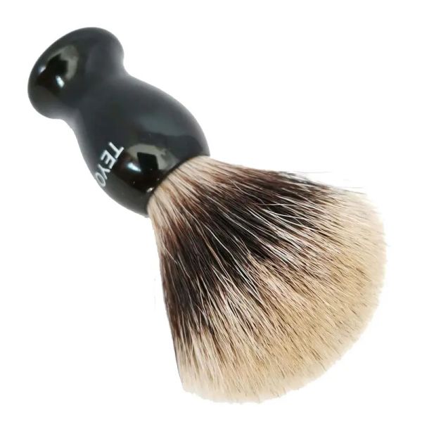 BLADES TEYO Two Band Fine Badger Hair Shaving Brush of Resin Handle Perfect for Wet Shave Cream Safety Double Edge Razor Removel Tool