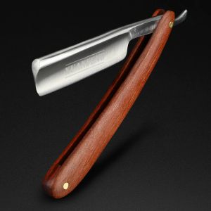 Blades Xuan Feng Rosewood Handle Handvlade Razor 9cr18 Steel Hoge Hardheid Sharp Rechte Razor Men's Razor