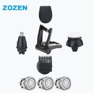 Blades zozen razor électrique lame de rasoir pour hommes de rasoir pour la tête multifonctionnelle de la tête et du nez rasage rasant