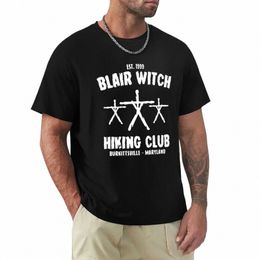 Blair Witch Hiking Club CHUAN T-shirt à manches courtes T-shirt uni pour hommes l4la #