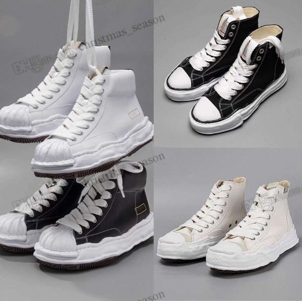 Blakey Maison Mihara Yasuhiro MMY Zapato de lona para hombre para hombres MiharaYasuhiro Shell Toe Cap Skate Shoes STC Mujeres Signature Patines de cuero Zapatillas de deporte 36-45 D38N #