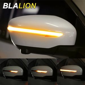 Blalion Universal Car Mirror Turn Signal Light 12V DRL Sequential Led Side Light Strips Daytime Running Light Side Lamp knipper