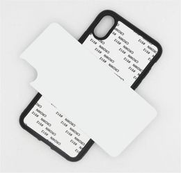 Blank 2D Sublimation Case TPUPC THALET TRANSFERT COINS COVERS COUVERTURE POUR iPhone 12 Mini 11 Pro Max pour Samsung avec de l'aluminium i8111545