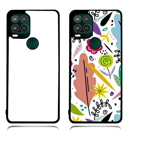 Étuis de téléphone TPU + PC vierges à sublimation 2D pour Motorola G Stylus 5G 2023 Samsung Galaxy S ASeries avec inserts en aluminium bord antidérapant pour Google Pixel 8 Pro