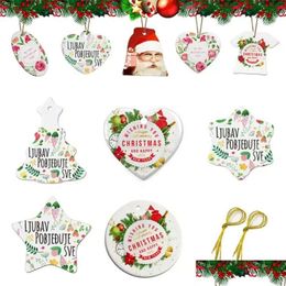 Blank Christmas Sublimation décorations