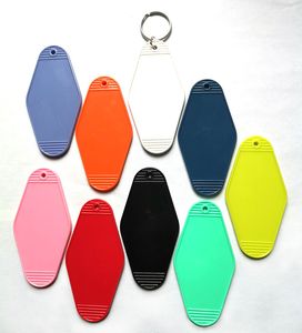 Porte-clés en plastique ABS avec Logo personnalisé, DIY bricolage, hôtel, motel, film, étiquette, pendentif, café, boîte aux lettres, cadeaux