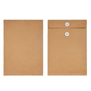 blanco Kraft Paper File Bag Document Holder Informatie Bestand Kantoor Office Pouch Envelope Storage Organizer Geschenk gratis DH8877