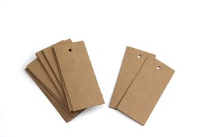 Blanco Kraft Paper Tag Spot Blank Card 350G Prijsbord Label Handelsmerk Gekleding Tag Merchandise Retail Prijs Talker Multi-maten