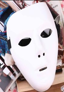 Máscara en blanco Jabbawockeez Hip Hop Masque blanco Venetian Carnival Mardi Gras Masks para Halloween Masquerad Balls Cosplay Cosplay FES1772521