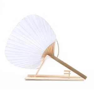 Blanco Papier Fan Diversen Bamboe Handvat Zijdige Circulaire Fan Student Kinderen Hand Schilderen Kalligrafie Chinese Ronde Fans DIY factory outlet