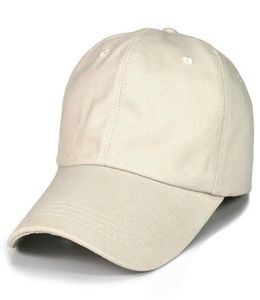 Blank effen paneel baseball cap 100 katoen papa hoed voor mannen vrouwen verstelbare basis caps grijs marineblauw zwart wit beige rood Q07032534657