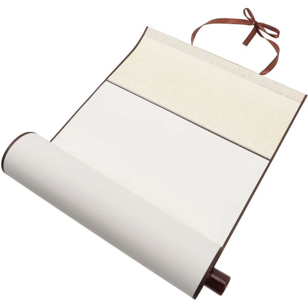 Blank Scroll Calligraphie chinoise Accessoires japonais Papier Xuan Wall Torah suspendu