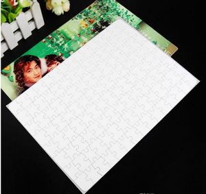 Blanc Sublimation A4 Jigsaw Puzzle DIY Chaleur Presse Transfert Artisanat Puzzle Bureau Fournitures Scolaires DHL Gratuit