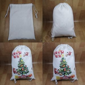 Sac de Noël à sublimation vierge Sac de Noël Sacs-cadeaux pour enfants Décorations de festival de bonbons personnalisées CYZ2805 Mer