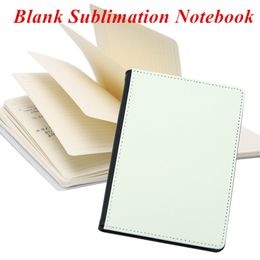 Lege Sublimation Notebook A5 A6 Sublimatie PU-Lederen Cover Soft Surface Notebook Hot Transfer Afdrukken Blanke verbruiksartikelen DIY Geschenken Nieuw