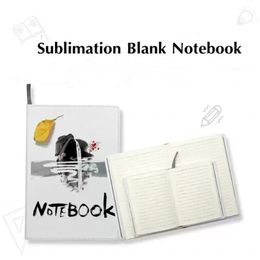 Bloc-notes de sublimation vierge A4 A5 A6 Sublimation couverture en cuir PU surface souple cahier transfert à chaud impression blanc bricolage cadeaux