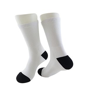 Calcetines de sublimación en blanco, calcetines hasta la rodilla y hasta la rodilla, calcetines en blanco de cuarto de tecnología de rendimiento para adultos para bricolaje