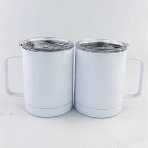 Lege Sublimatie Wijn Mokken Rvs Geïsoleerde Koffiekoppen Dubbele Wall Vacuüm Draagbare Travel Tumblers Sea Shipping Daj231