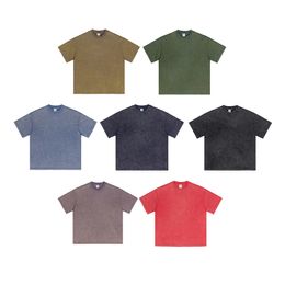 T-shirts vierges 7Colors surdimensionnés T-shirt Men Femmes Femmes de haute qualité t-shirt Coton
