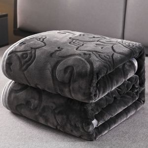 Couverture 7 taille solide doux chaud velours couverture automne hiver canapé lit jeter décor à la maison fleur literie couvre-lit 230906