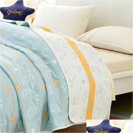 Couverture couvertures de climatisation jet de coton d'été pour les lits du bureau de voyage canapé-serviette de serviette super mous