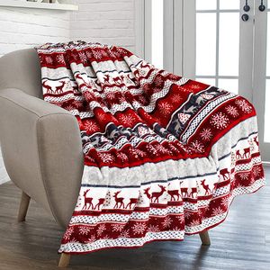Manta de franela navideña con estampado de una cara, portátil, de viaje, cálido para cama, suave y acogedor, sofá de auditoría para niños 221125