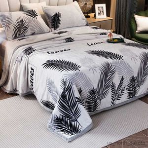 Deken fleece platte laken super zachte gezellige print nerts kasjmier tweepersoonsbed sprei quilt gooien deken R230617