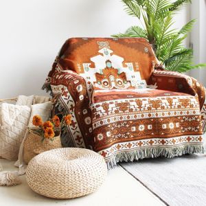 Deken Noordse worp voor bedbank Cover Livingroom Decor Leisure BoT -Spread Buiten Camping Picnic Mat Boho Tapestry 221122