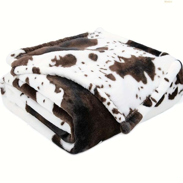 Couverture rustique chic et confortable lance de vache à vache moelle