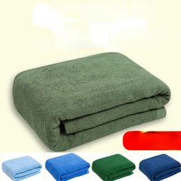 Deken Effen Kleur Legergroen Quilts Militaire Training Handdoek Zachte Spreien Kwaliteit Pleit Voor Sofa Thuis Bed Cover Gooit 231027