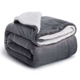 Dikke dikke winter dekbedoverdekte warme wol voor bedkantoor reizen dubbele sprei op het bed paar queen size 221122