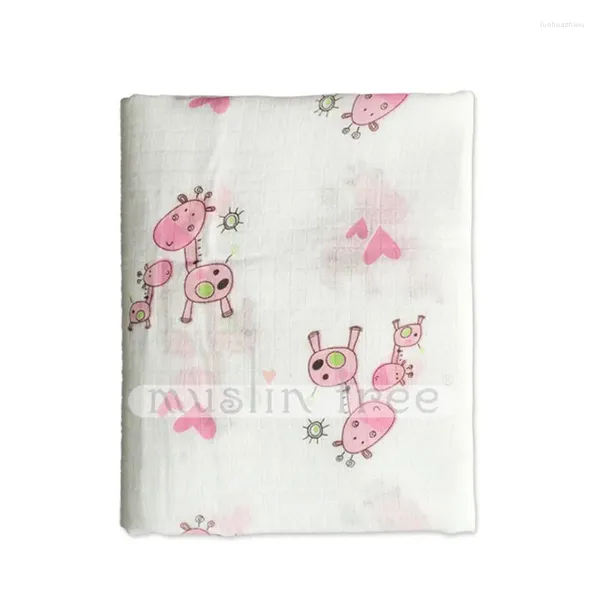 MANUDAS 1 U Pick Muslin Muslin Árbol 70% Bambú 30% Algodón Baby Baby Bath Bath Swaddle 25 Diseños Wrap