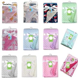 Blankets 100 X 70 Cm Baby Boy Blanket Muslin Blankets&Swaddling Infant Bedding Swaddle Wrap Animal Cartoon Super Soft