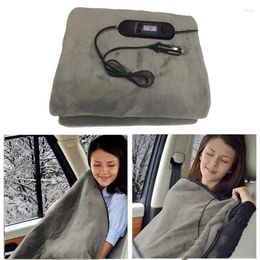 Dekens 100x70 cm auto verwarmde deken auto opladen ideaal met 5 warmtinstellingen afsluitende functie