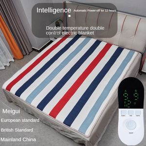 Couvertures 110V-220V Sécurité Peluche Couverture électrique Lit Thermostat Matelas Chauffage doux Chauffage Tapis 230920