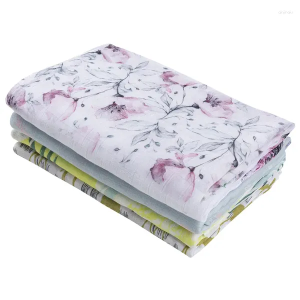 Mantas 120 120 cm MANUNCIA DEL BEBENTE MUSLINE ARRILTABLE Muslin Wrap Reactive Reactive Born Swaddle