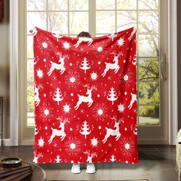 Dekens 1 st-Kerst stijl washandje deken voor jongens meisjes volwassenen reizen slaapbank kantoormeubilair decoratie 230912