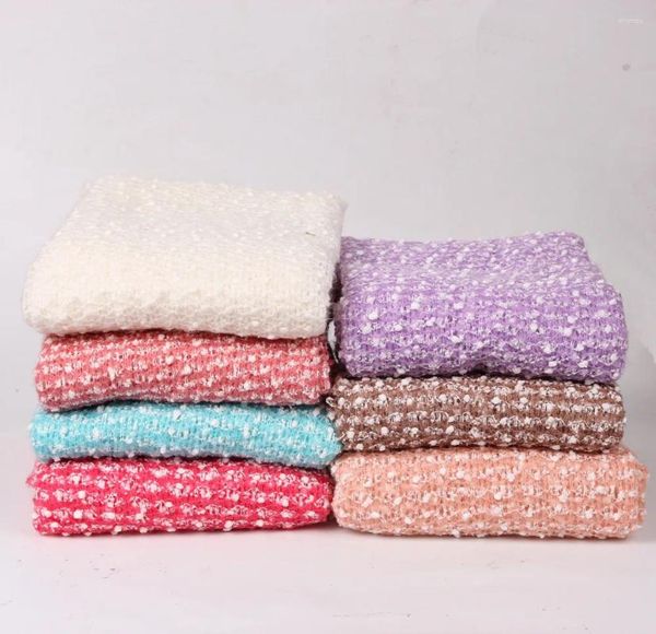 Couvertures 2024 mignonnes 6 couleurs mode bébé fille garçon né unisexe couverture infantile long tissu enveloppé de robes accessoires