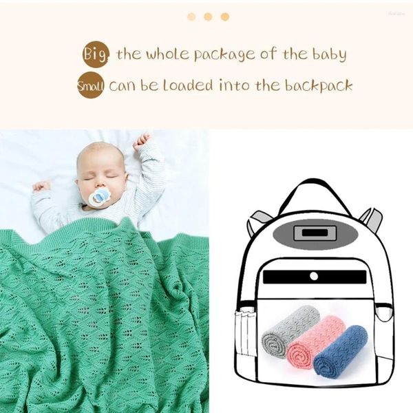 MANUNTAS 2024 Bornada de punto Badle envoltura para bebés súper suave para niños pequeños colchas de colchas de colchas infantiles para sofá