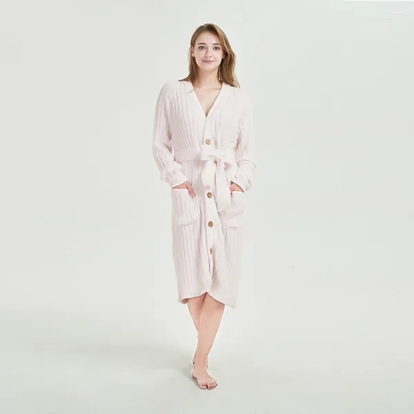 Couvertures 2024 Sweat-shirt Couverture en molleton en peluche Coralle Sherpa avec manches à lacets robe nocturne en tricot mignon pyjamas rose