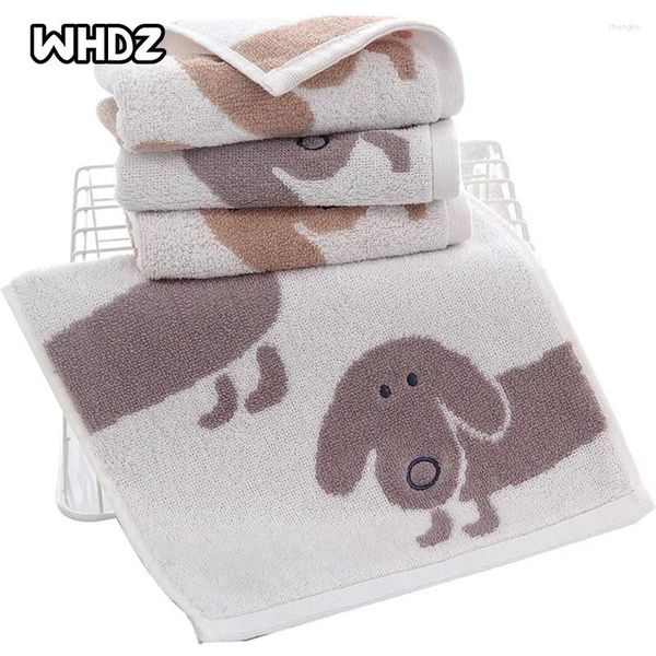 Couvertures 25 50cm Baby Towel Home Cartoon Cartoon mignon Broidered Dog Towels Scarf Bath Stuff Cotton Wash